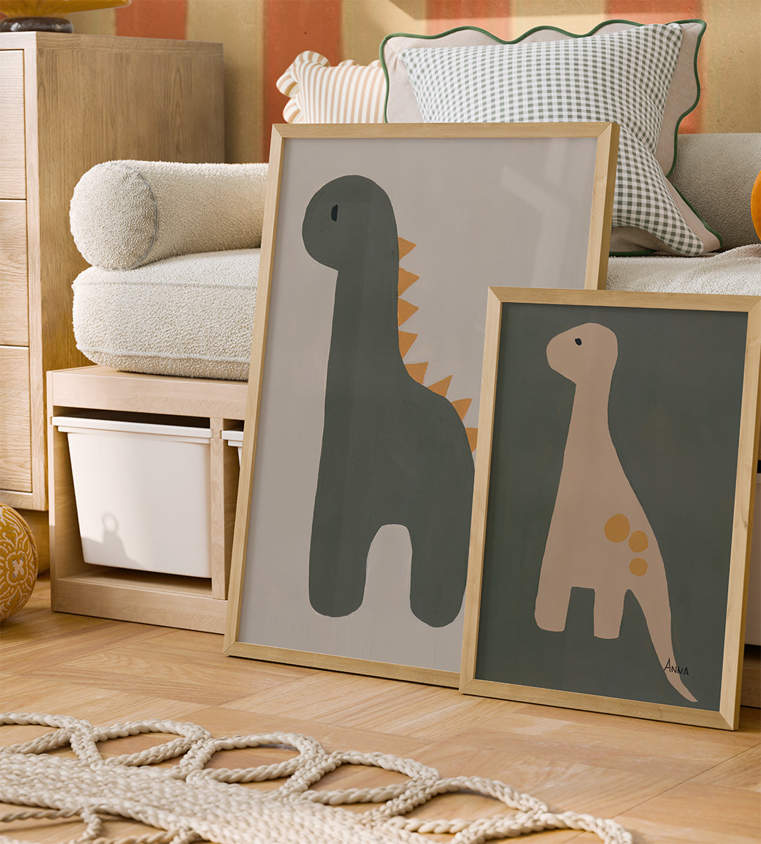 Dot Dino Wall print