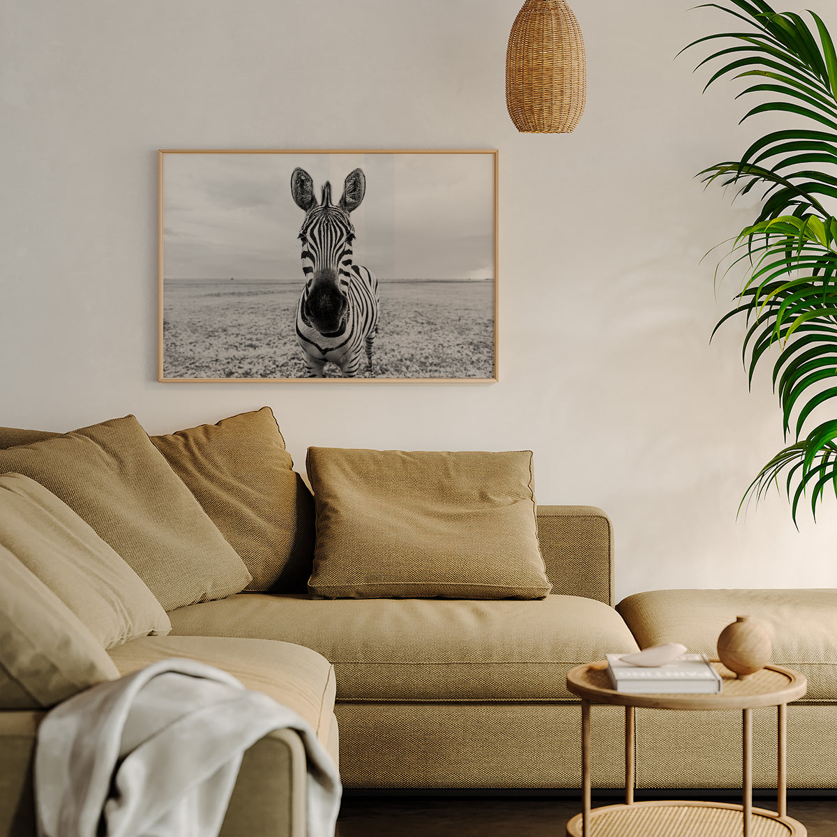 Zebra Portrait Wall print