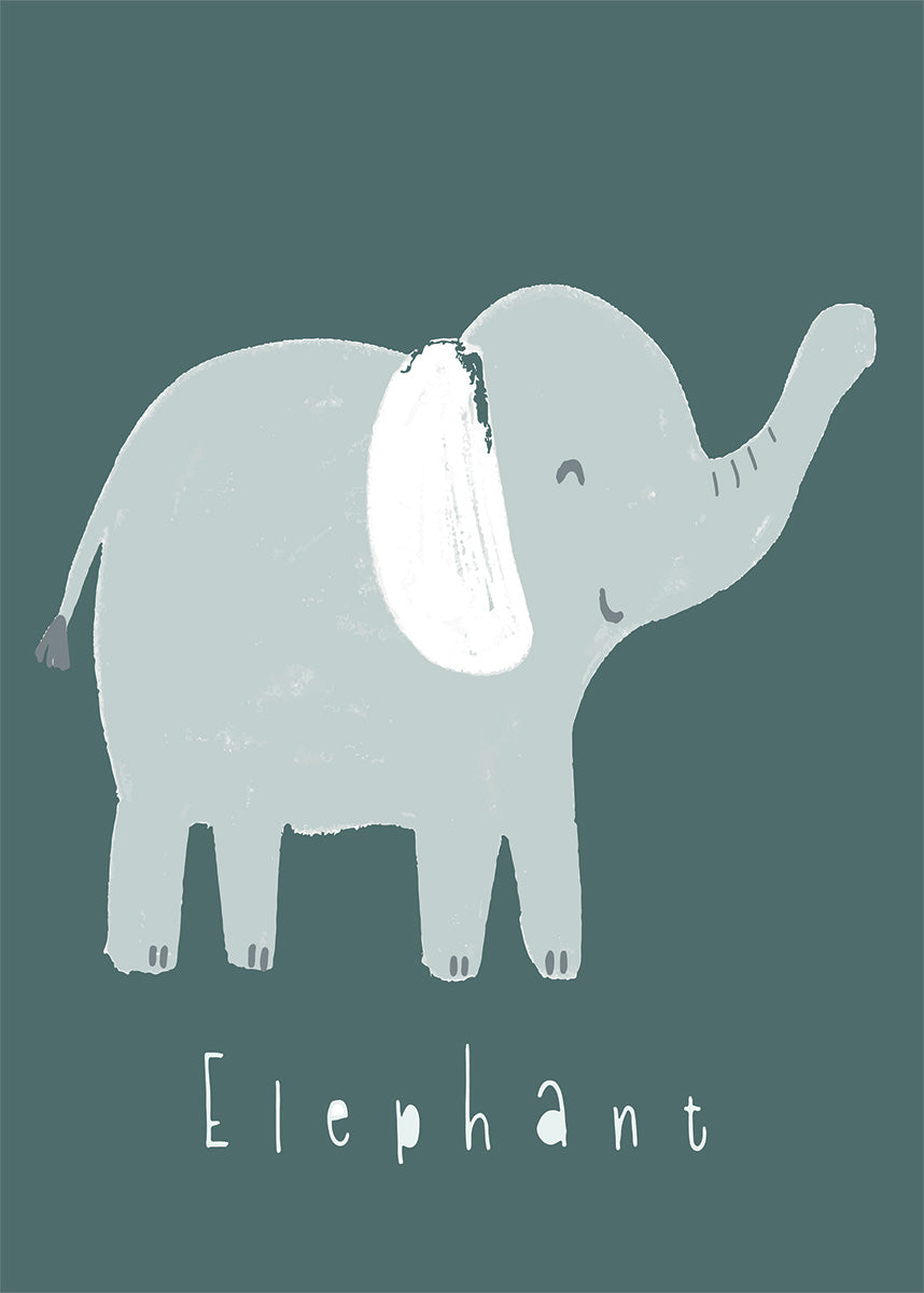 Elephant Wall Print