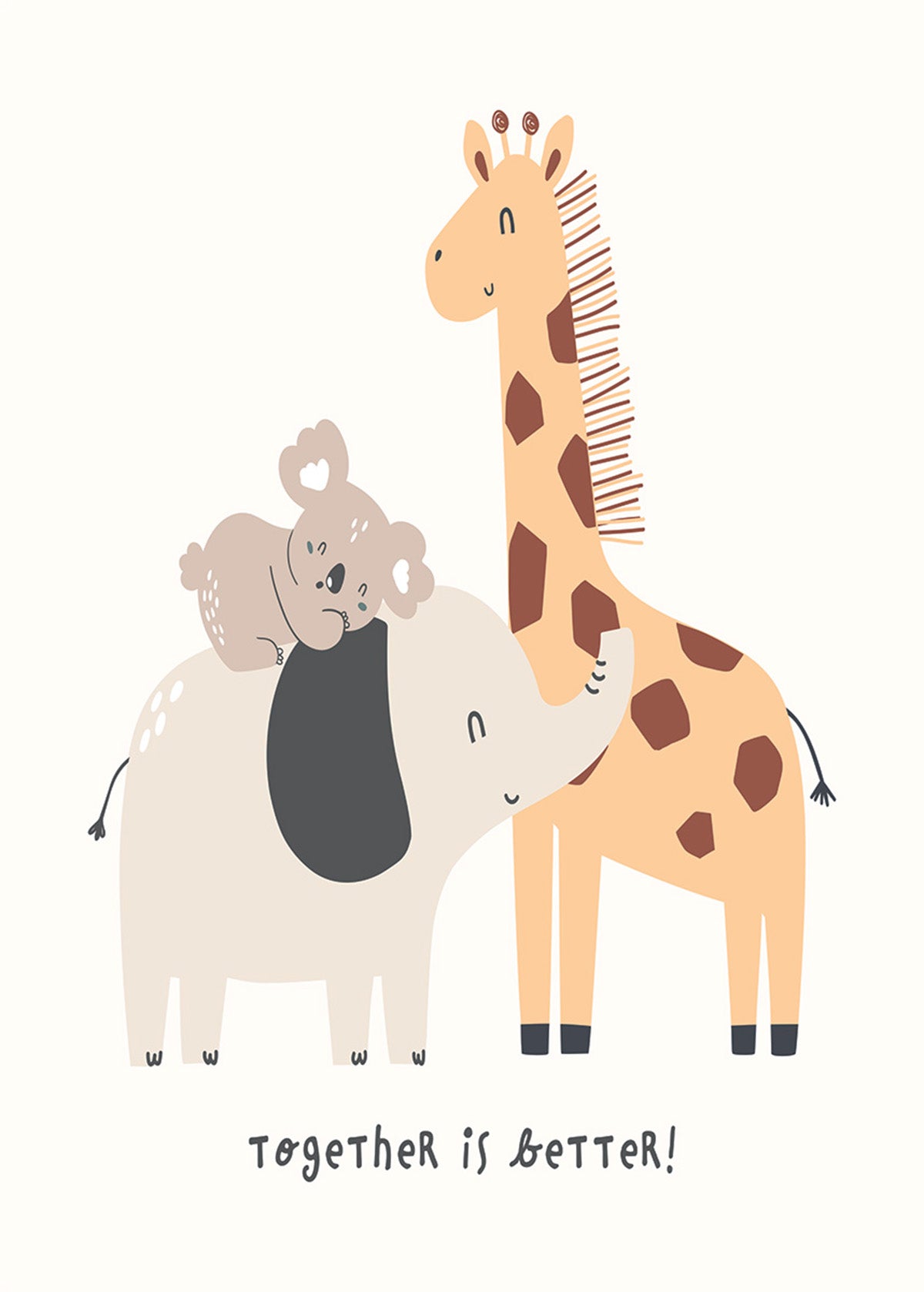 Together is better Wall Print