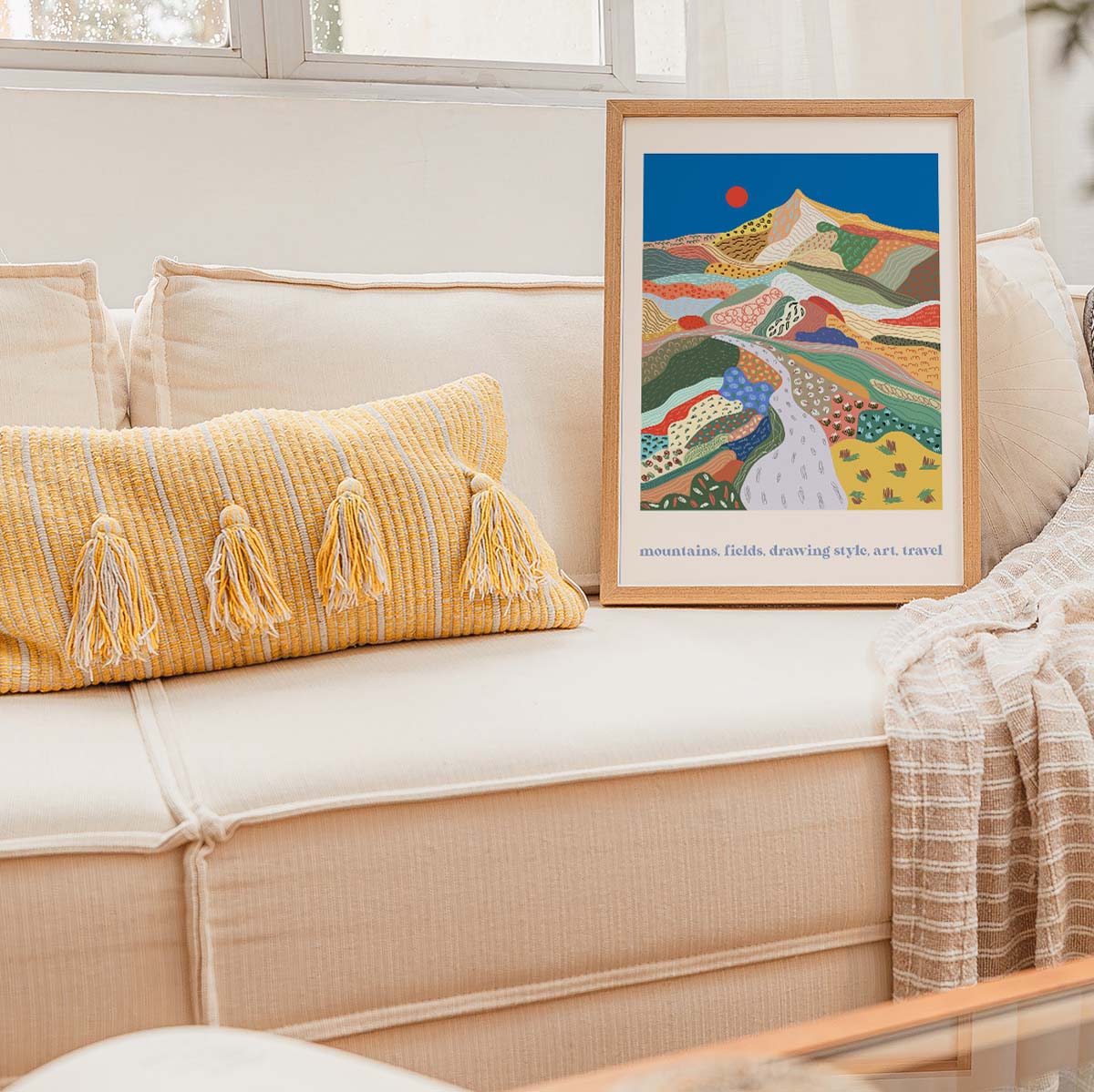 Colour Landscape Wall print