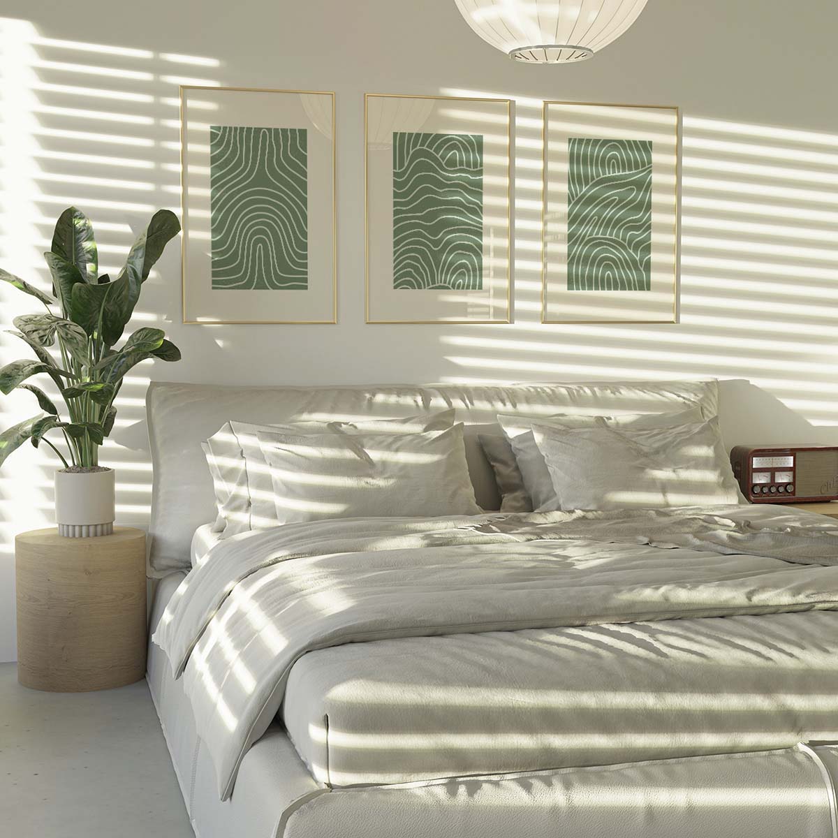 Minimalist Green 1 Wall print