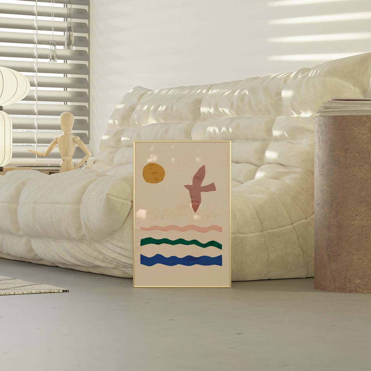 Abstract Art of Birds Wall print