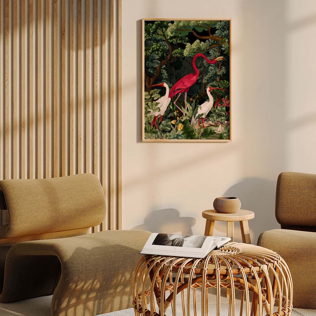 Birds in Jungle Wall print