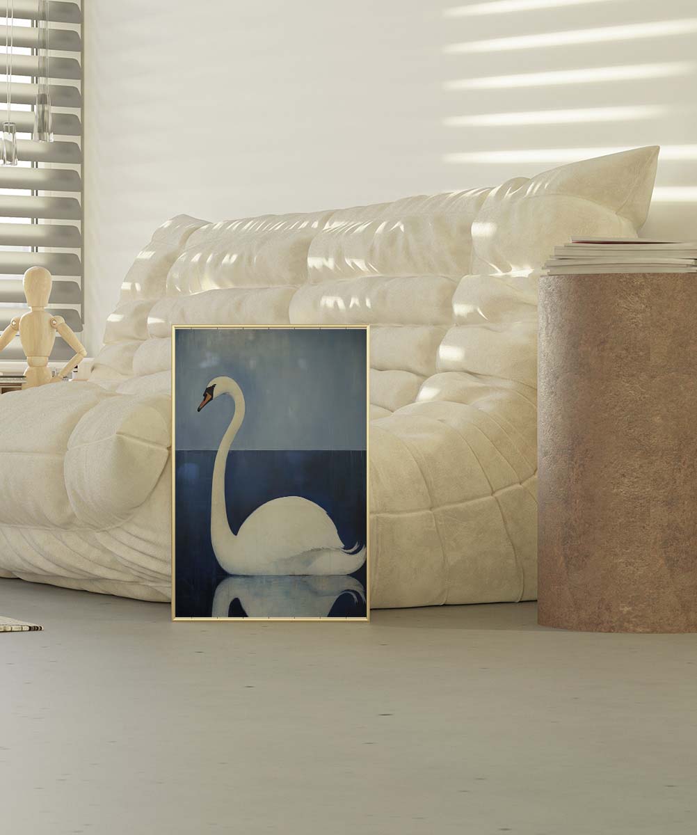 Swan on Lake Wall print