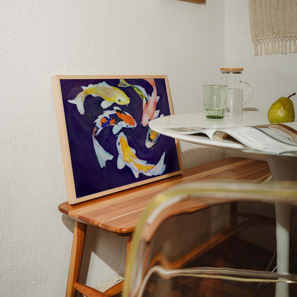 Goldfish in Pond Wall print