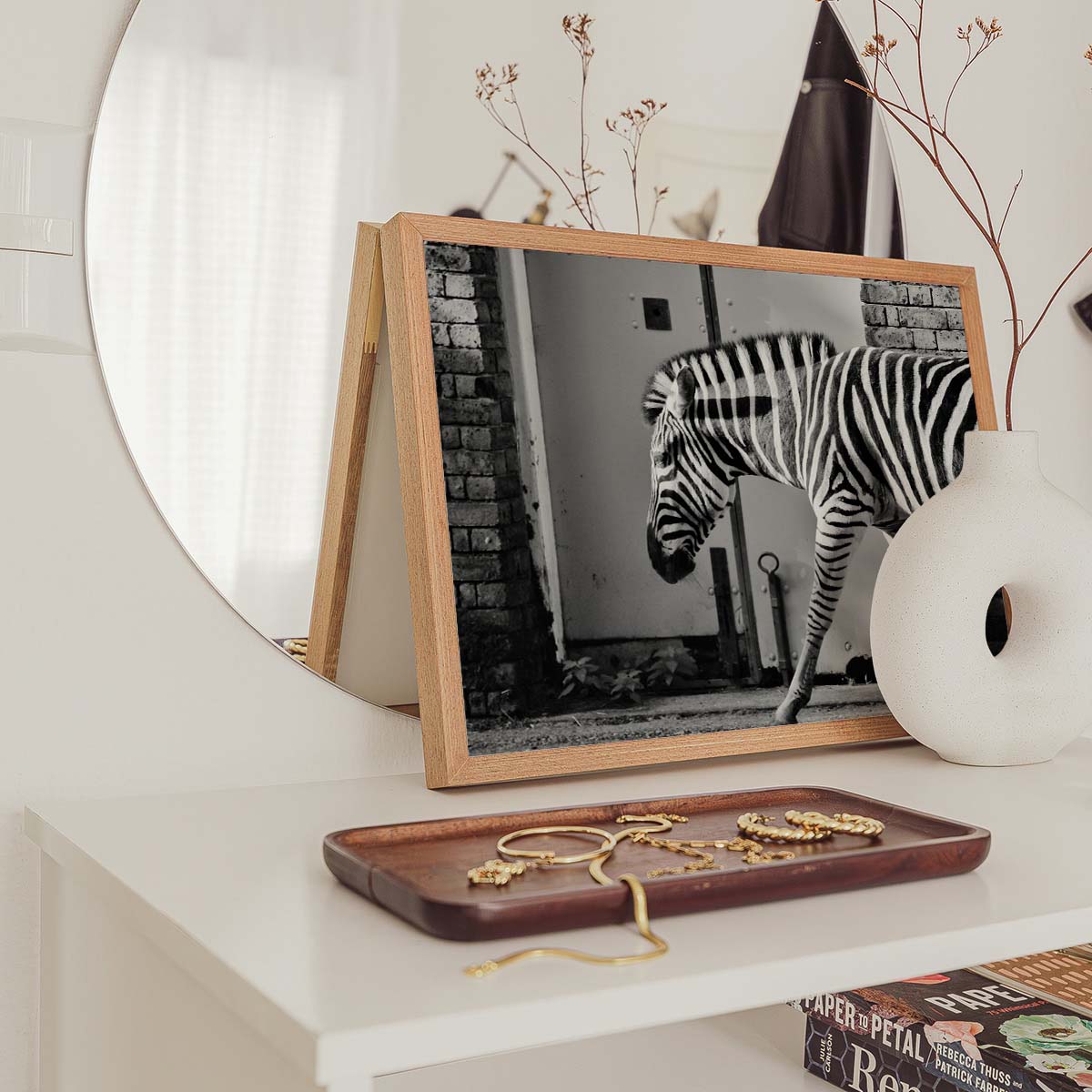 Stripes in Monochrome Wall print