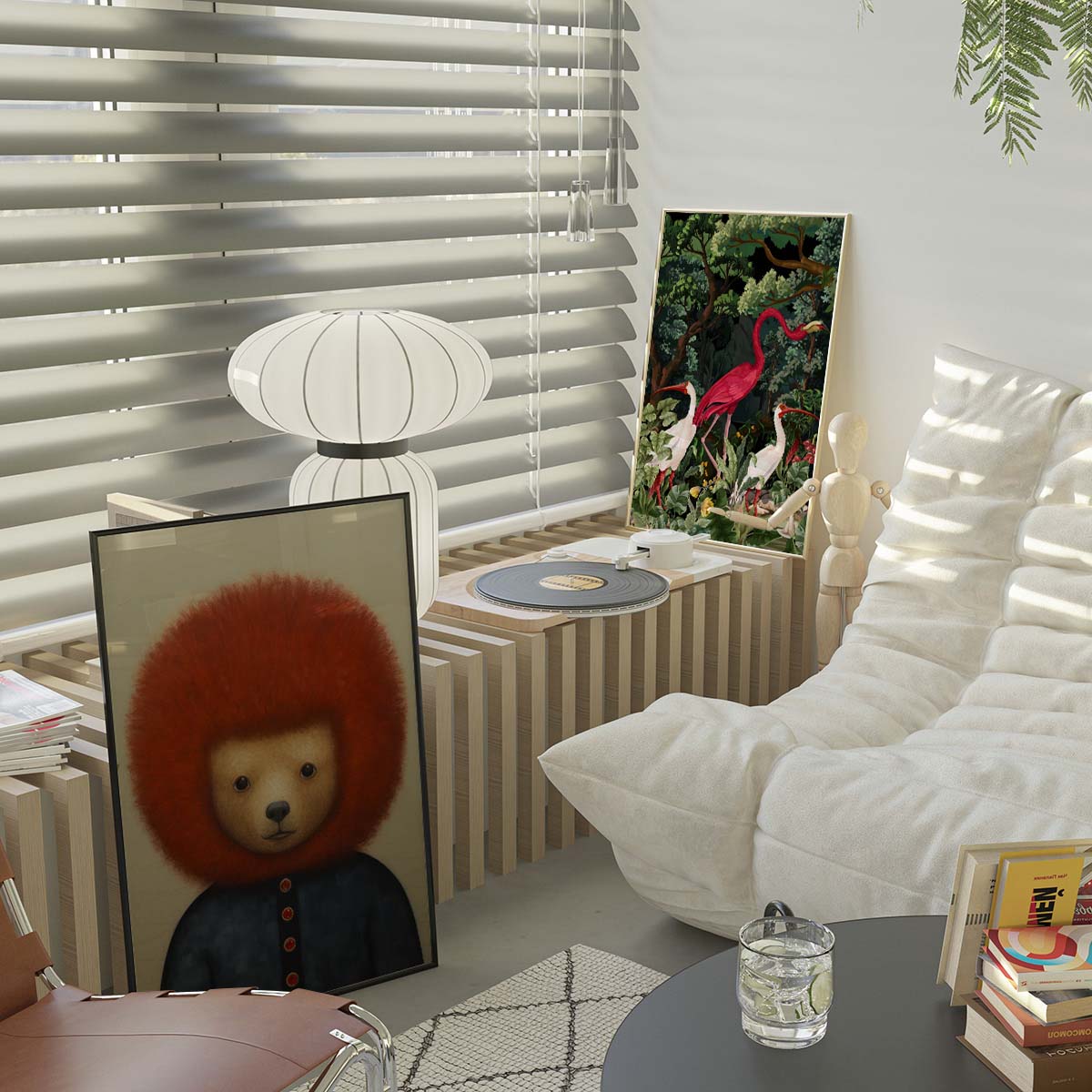 Vintage Bear Wall print