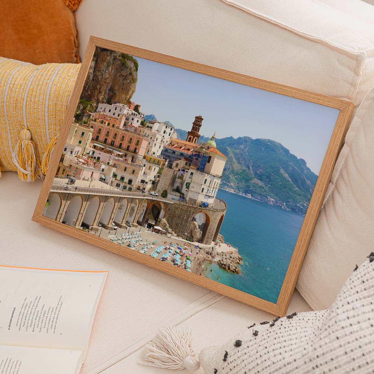 Atrani Village in Italy Wall print