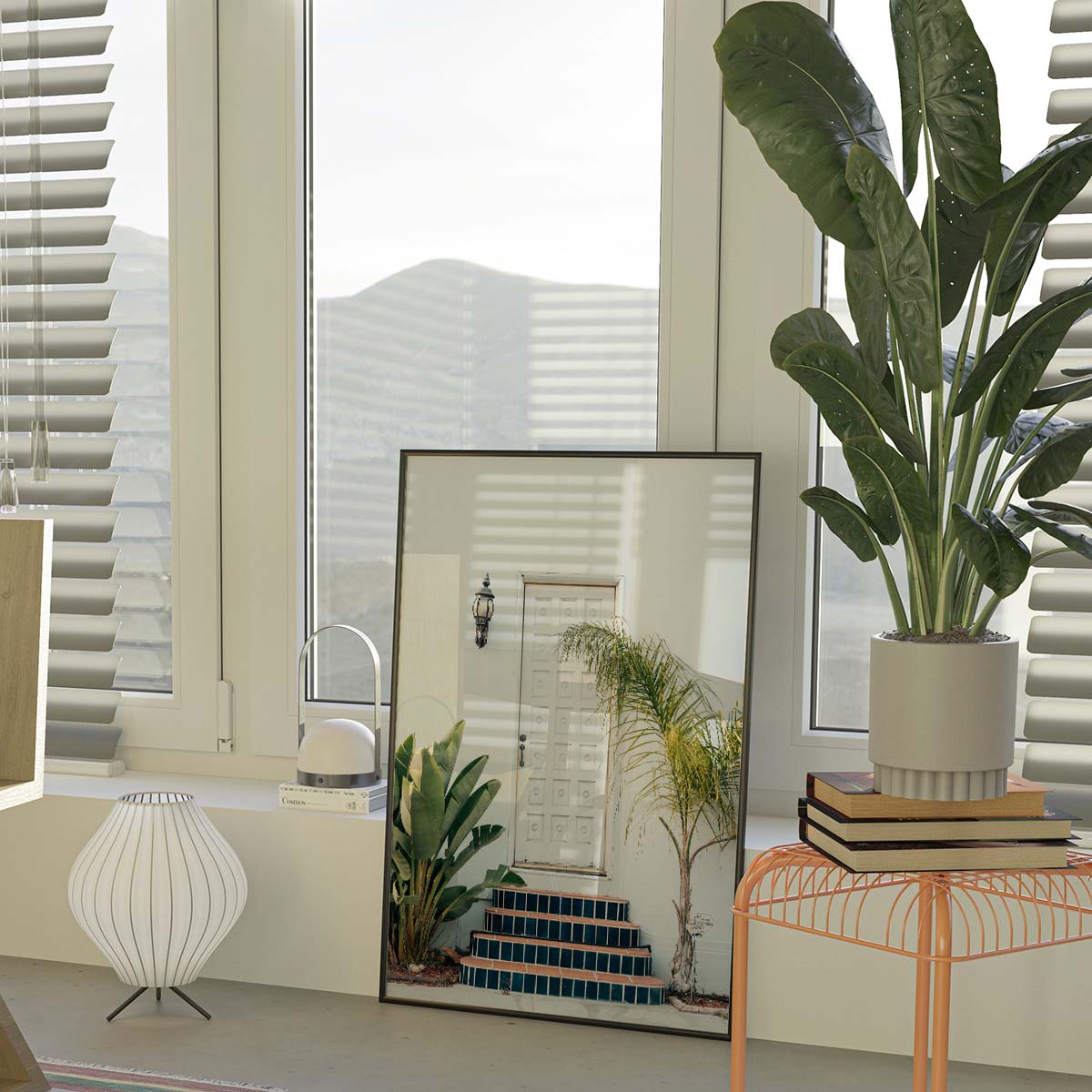 Beautiful Door in Naples Wall print