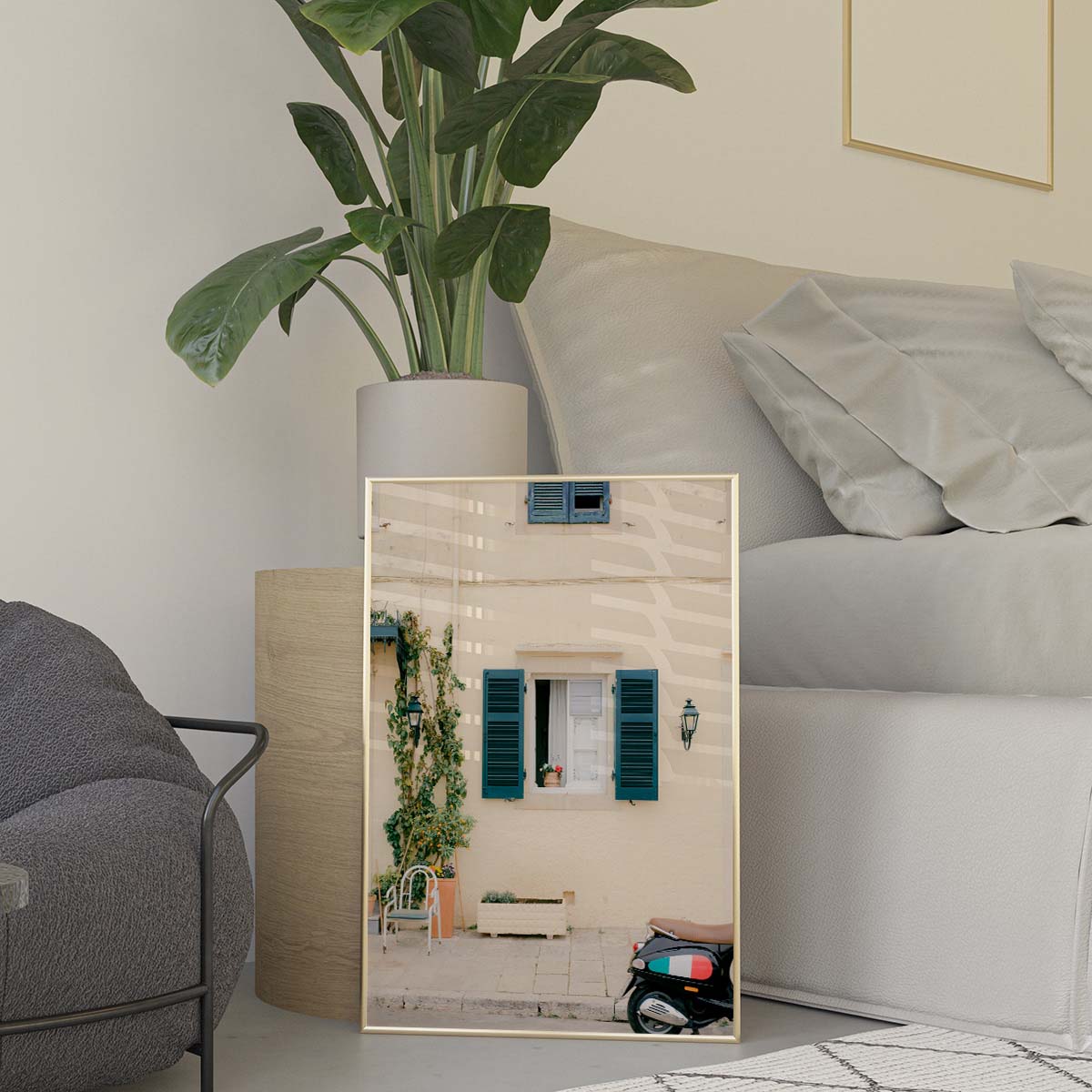 Street of Spring Corfu Wall print