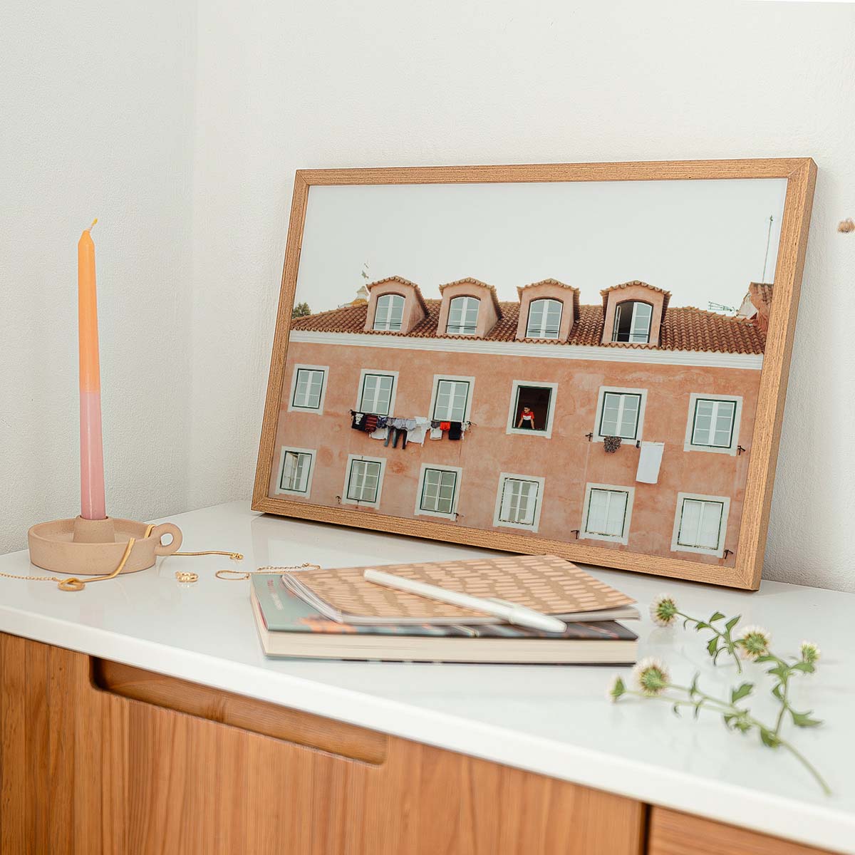 Residential Building in Lisbon Wall print