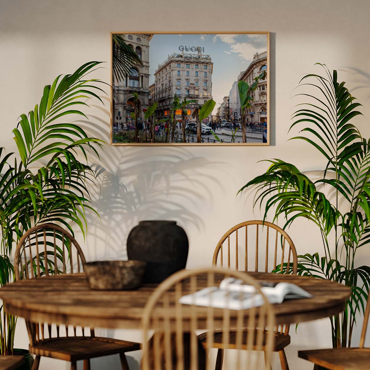 Gucci Sign in Milan Wall print