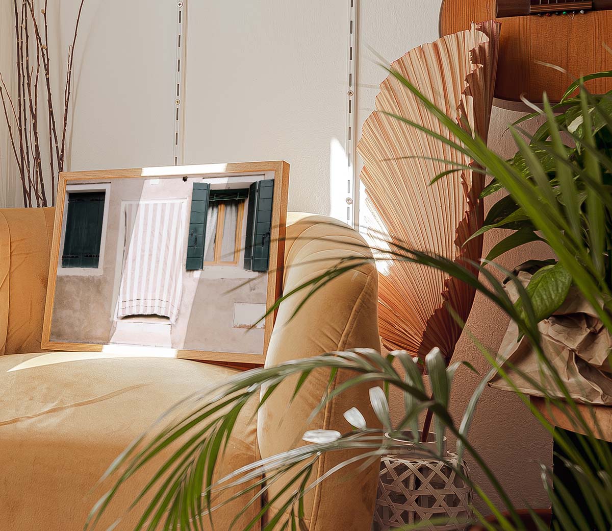 Colourful House in Italy Wall print