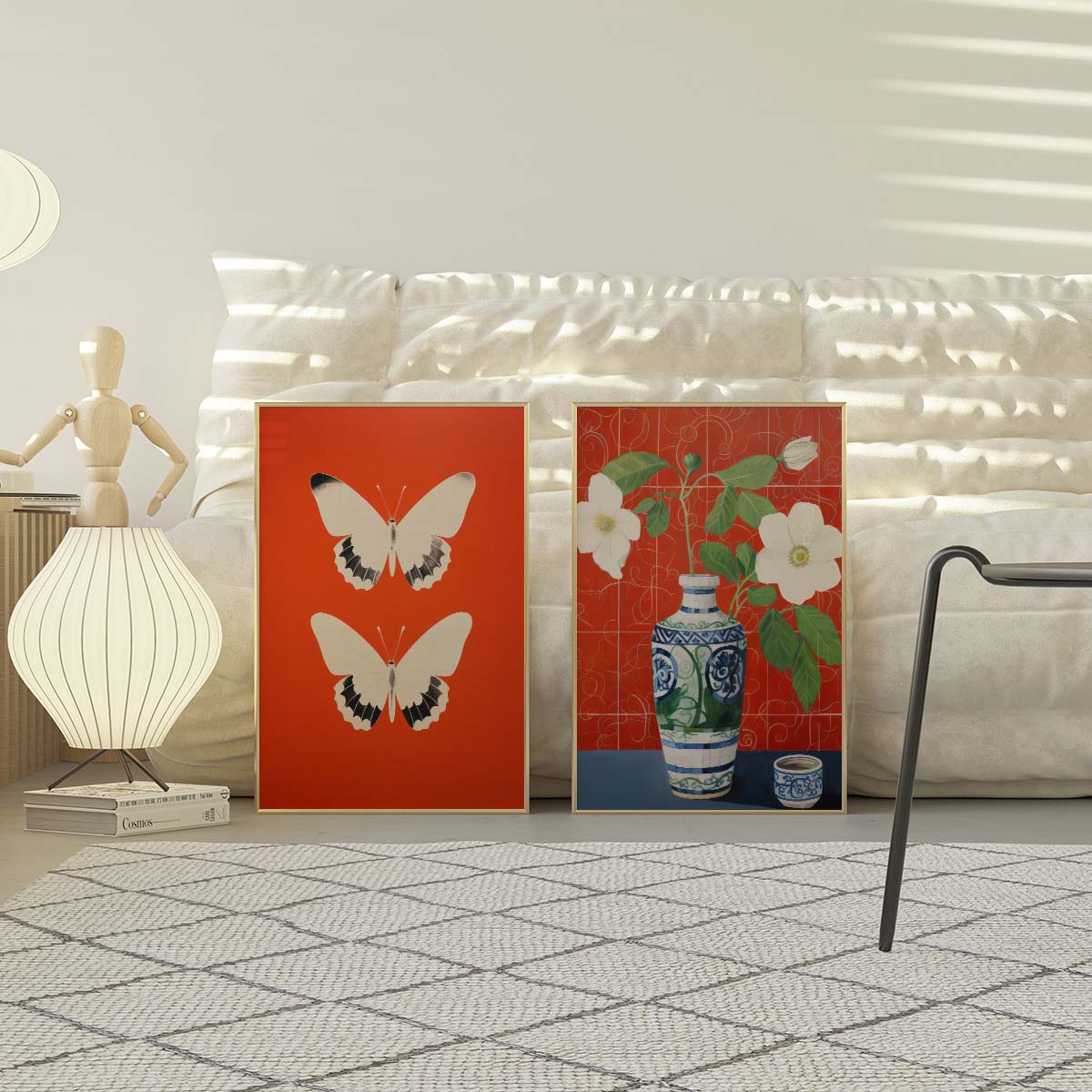 Chinese Floral Vase Wall print