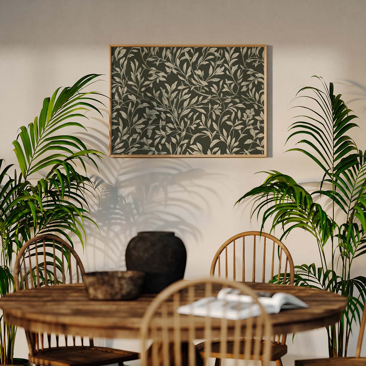 Floral Background Wall print