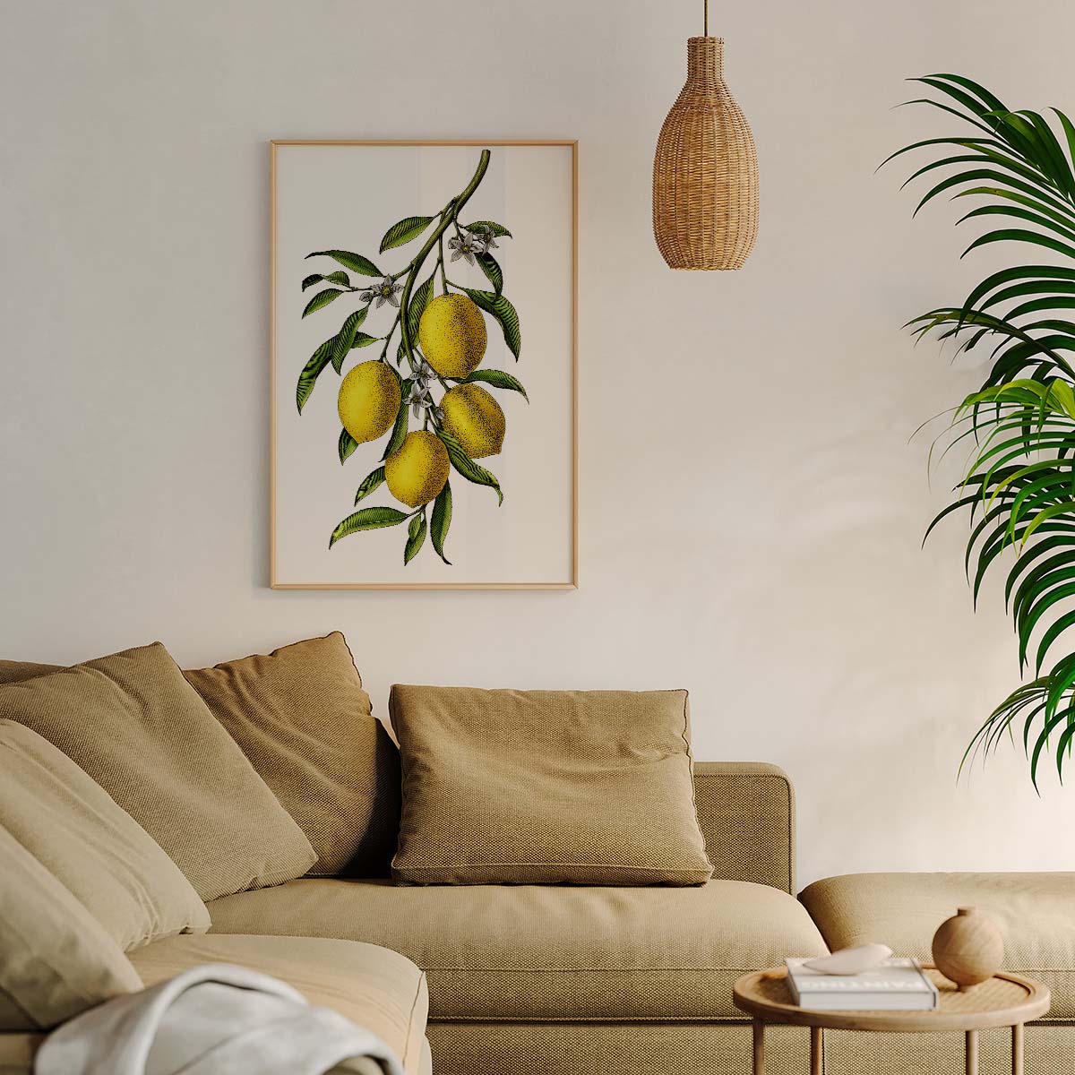 Blooming Lemons Wall print