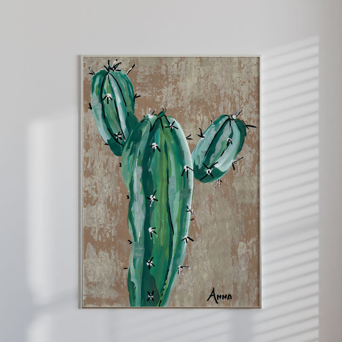 Blue Candle Wall print