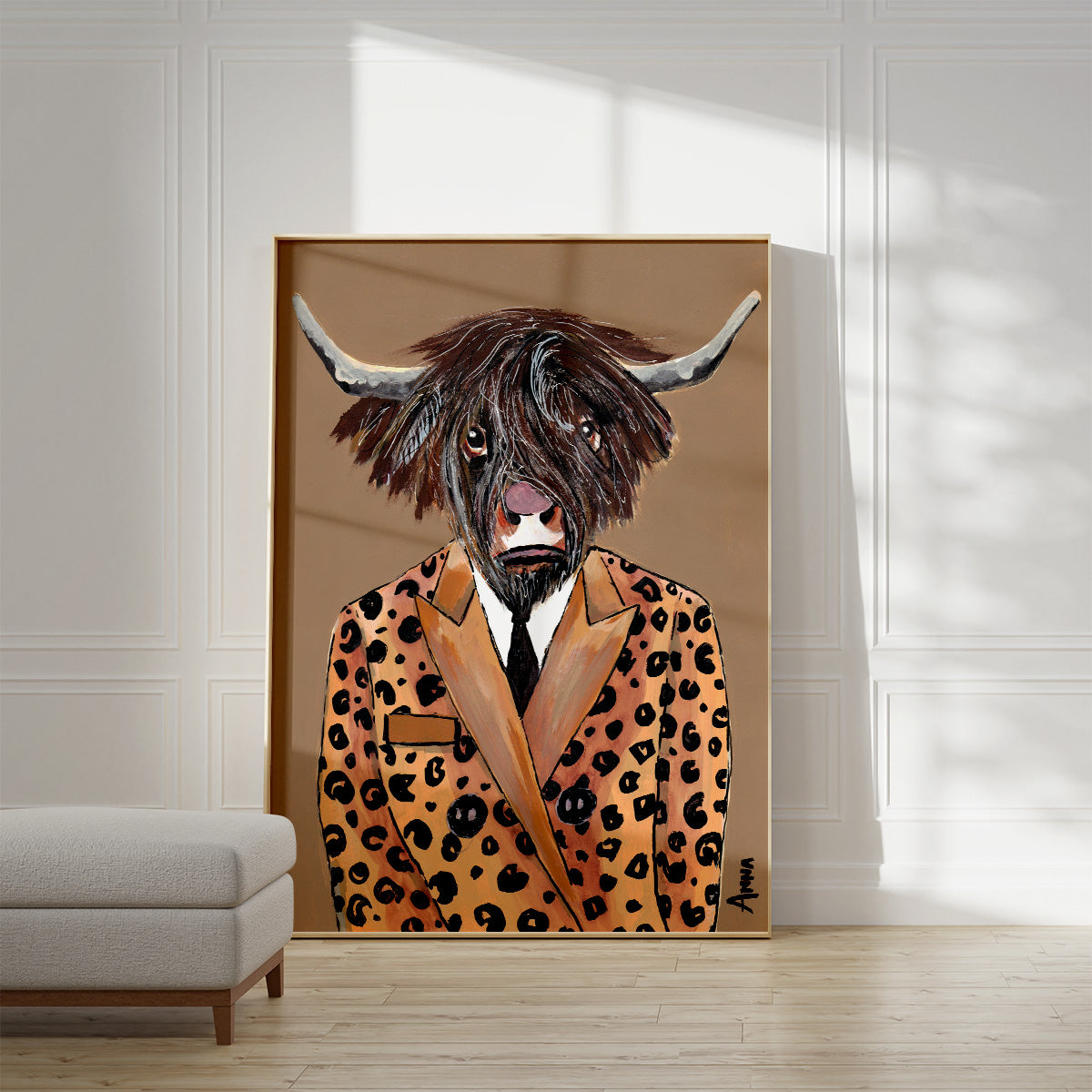 Leopard Suit Wall Print