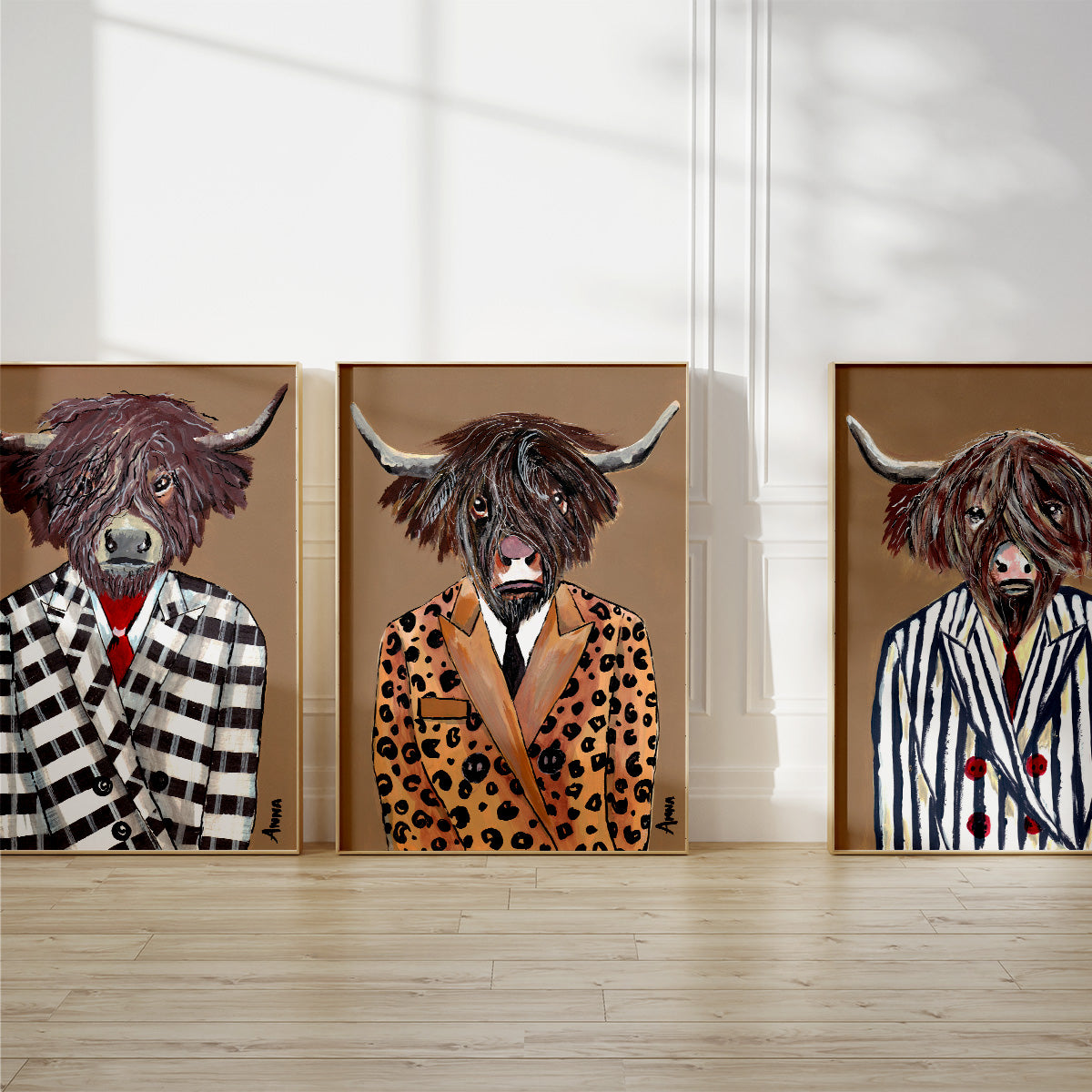 Stripes Suit Wall Print