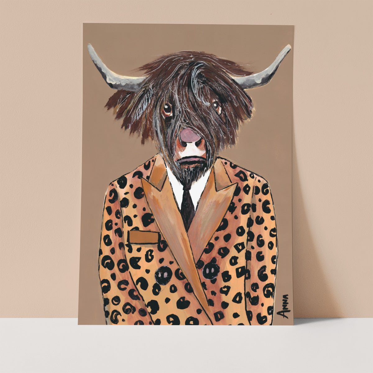 Leopard Suit Wall Print