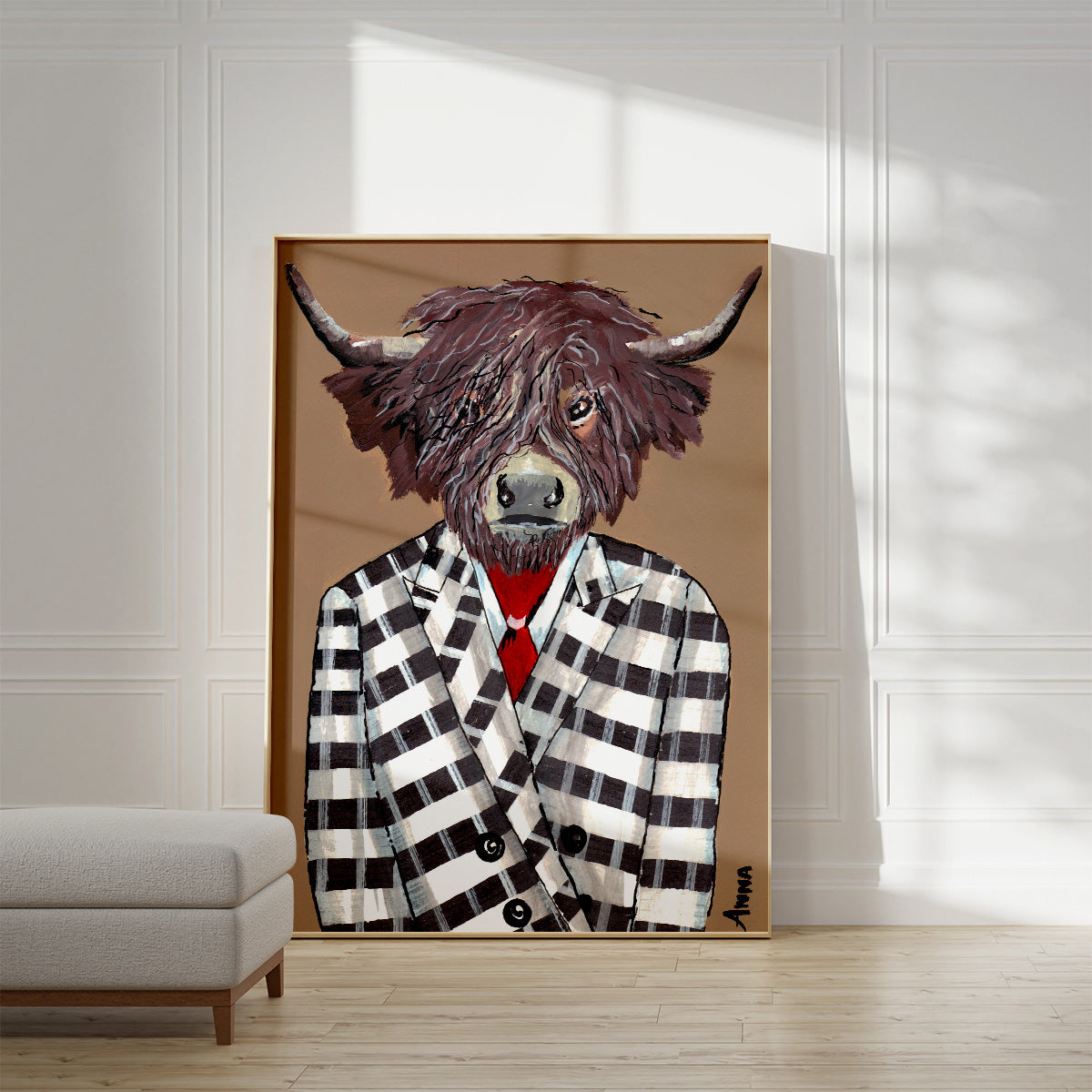 Gingham Suit Wall Print