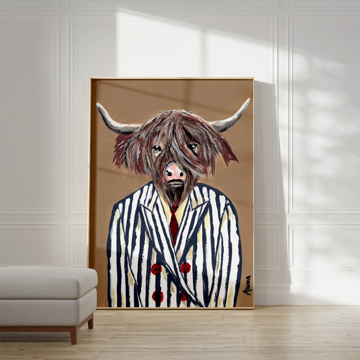Stripes Suit Wall Print
