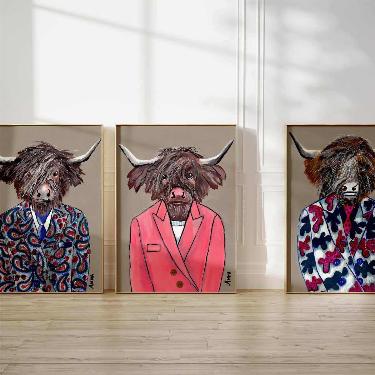 Pink Suit Wall Print