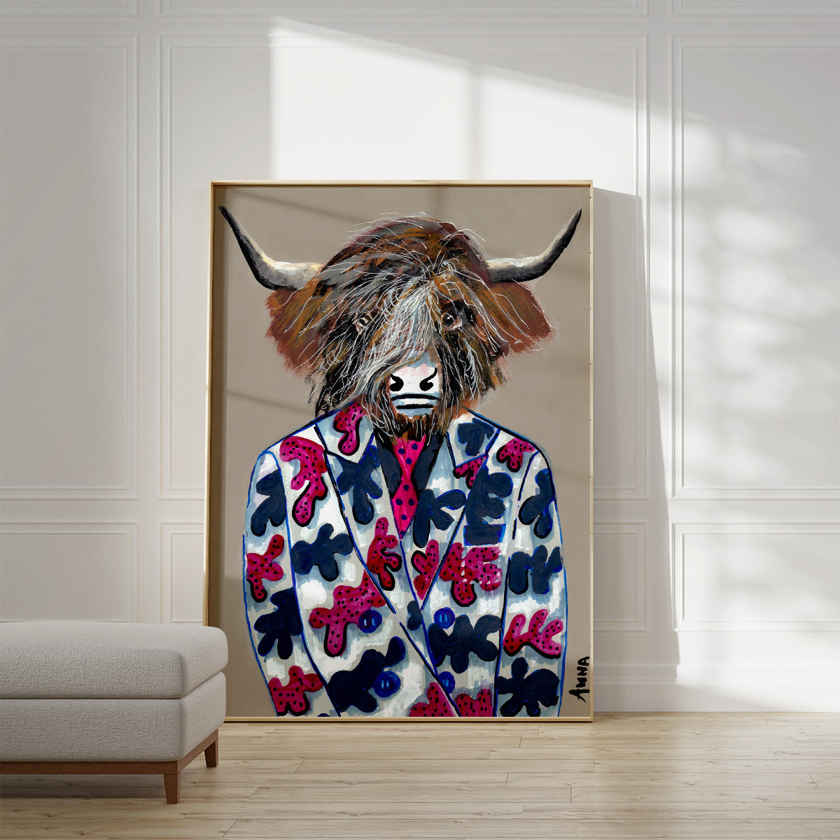 Blotchy Suit Wall Print