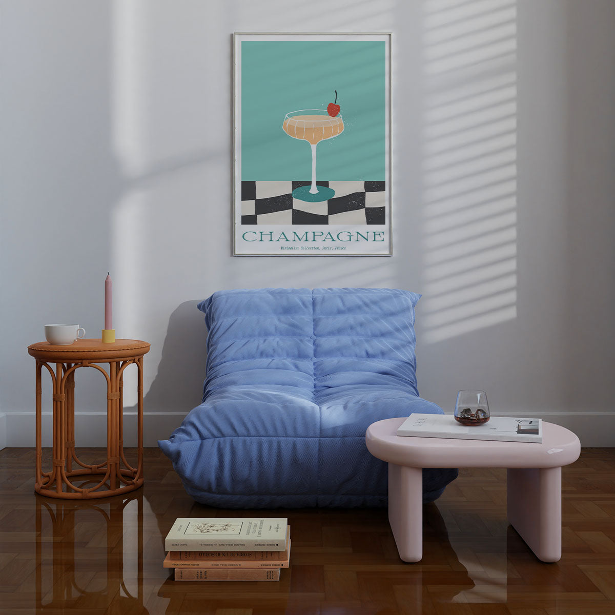 Champagne Wall print