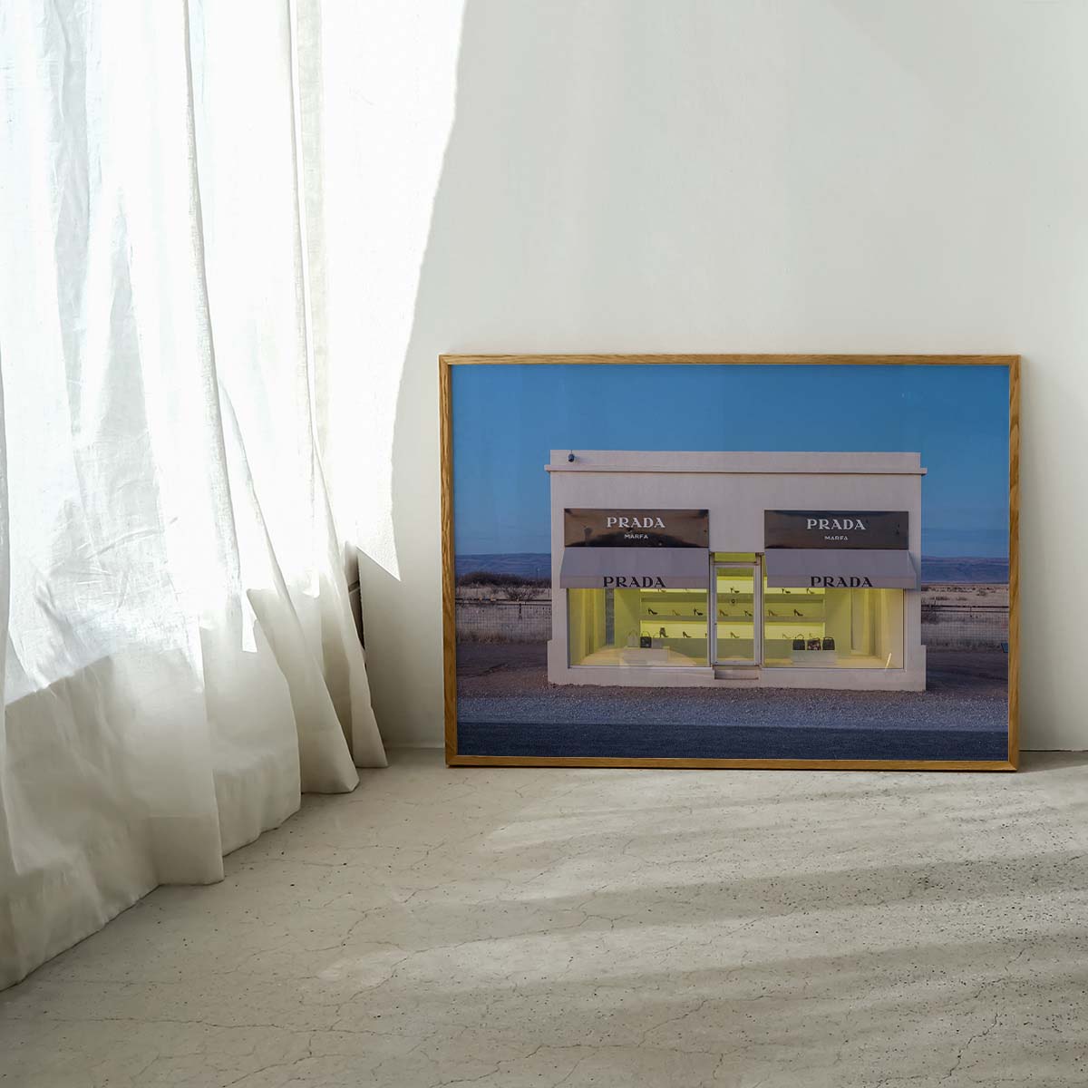 Prada Marfa Night Wall print