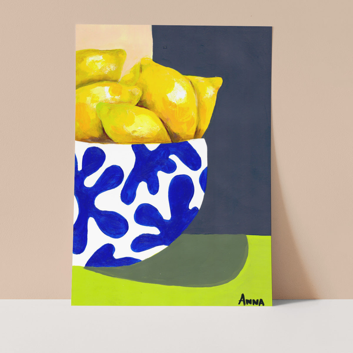 Lemon Bowl Wall print