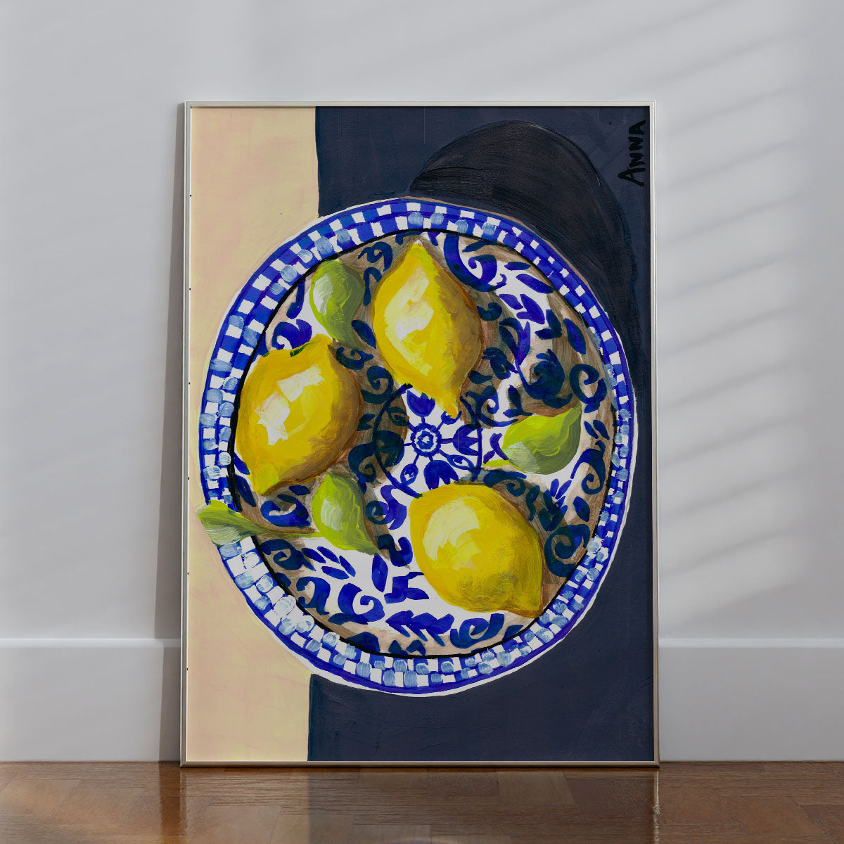 Lemon Plate Wall print