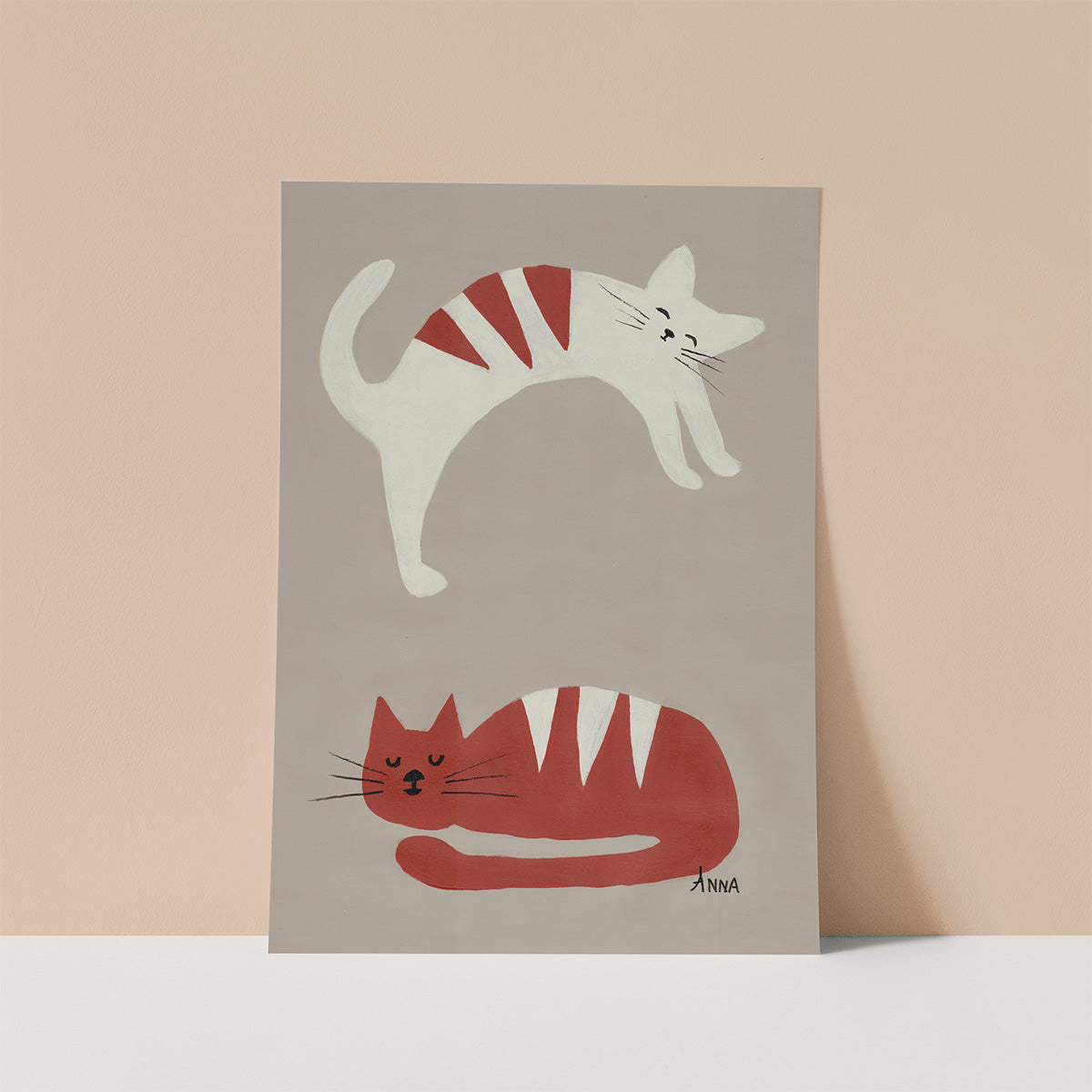 Sleepy Cats Wall print