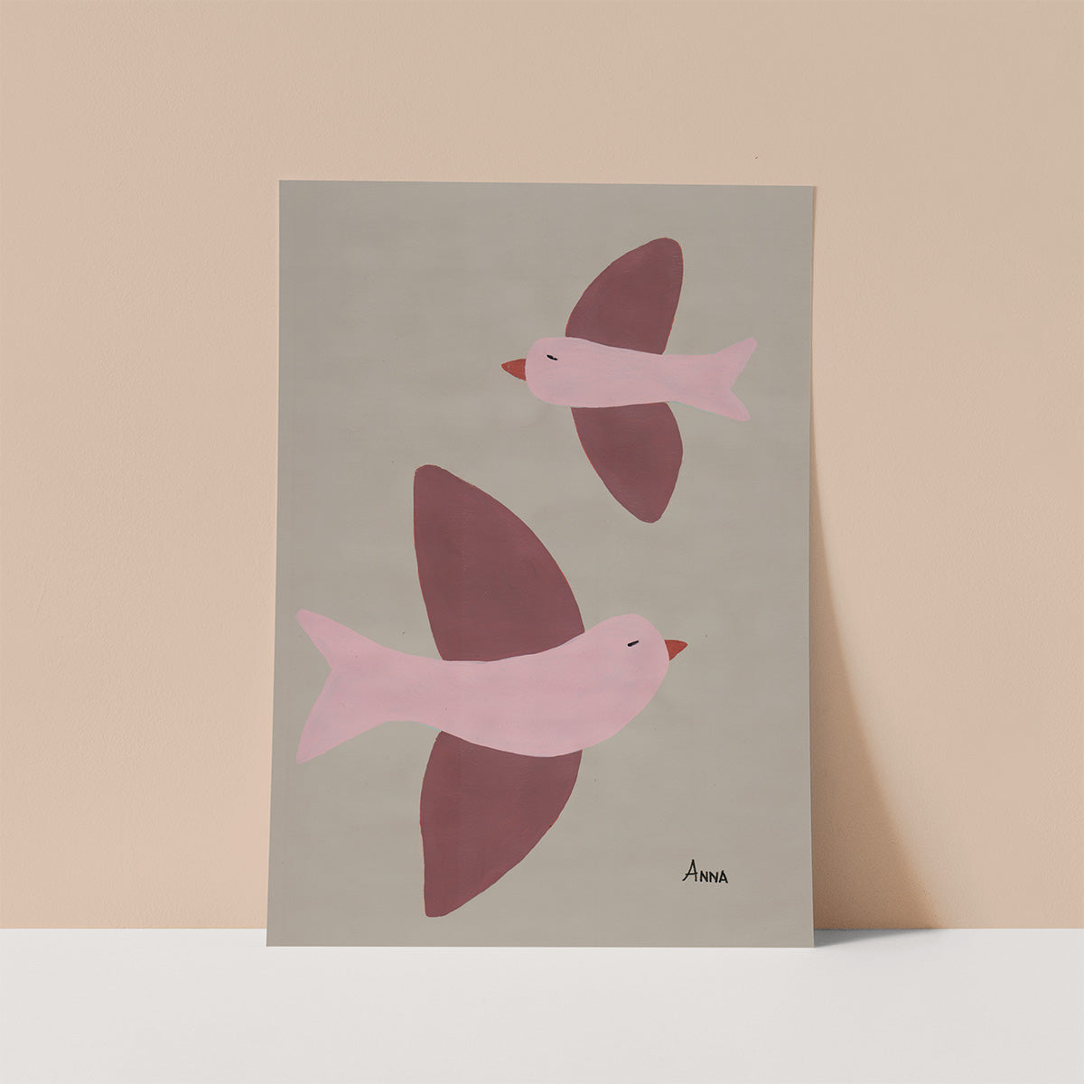 Two Birds Wall print