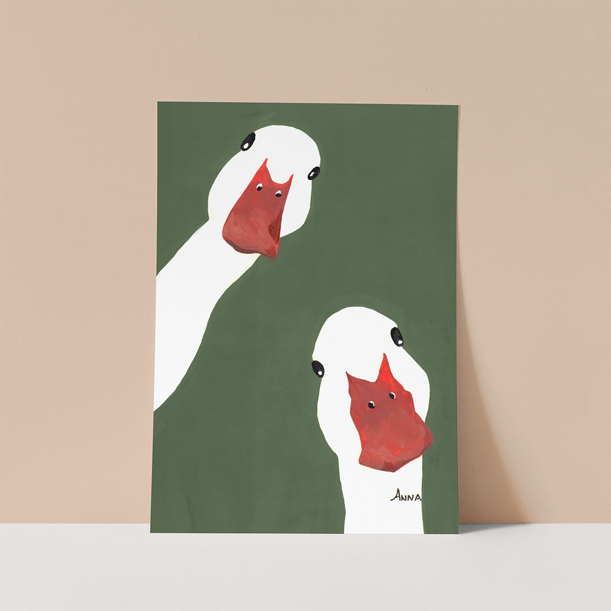 Duck Faces Wall print