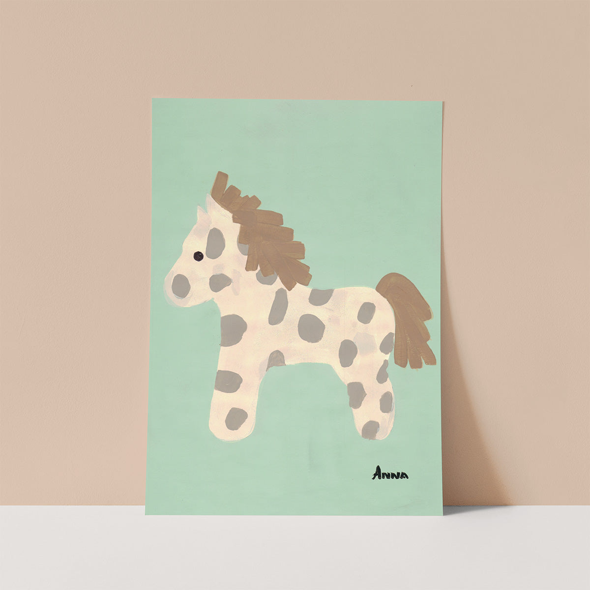 Dot Horse Wall print