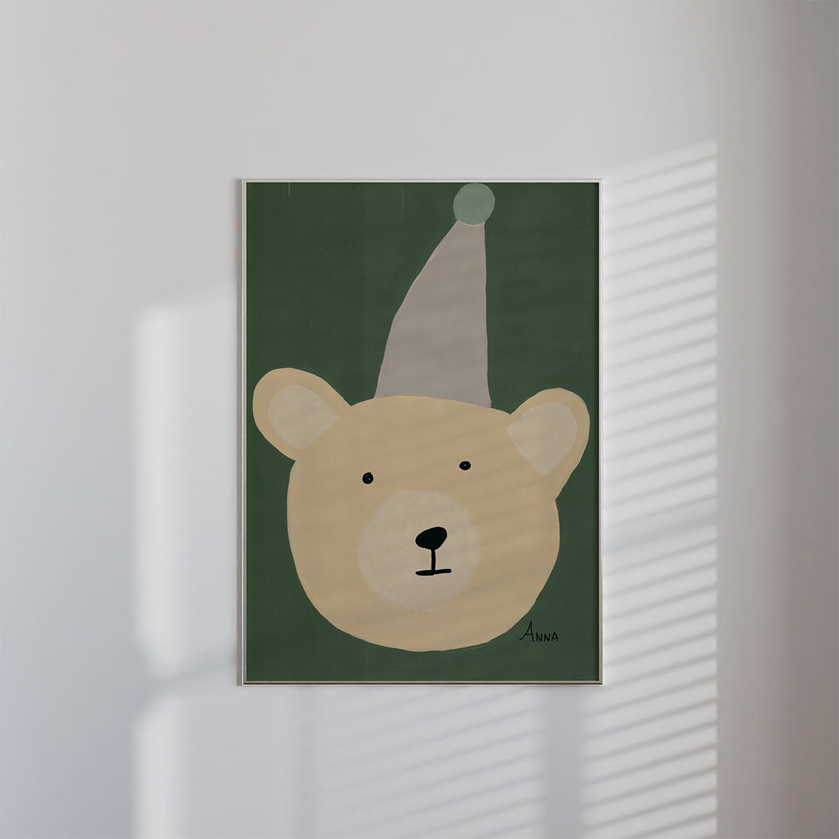 Beige Bear Wall print