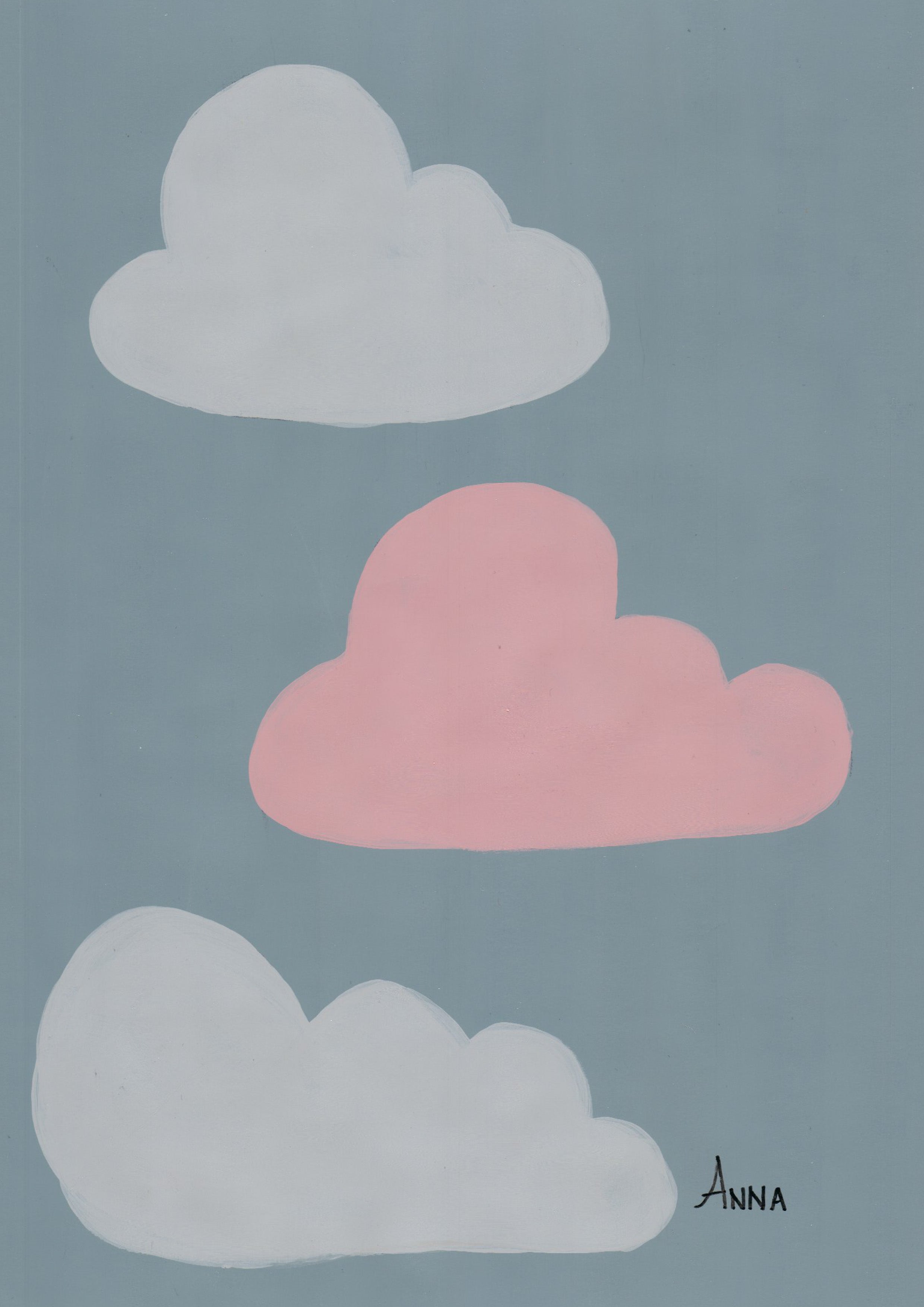 Clouds Wall print
