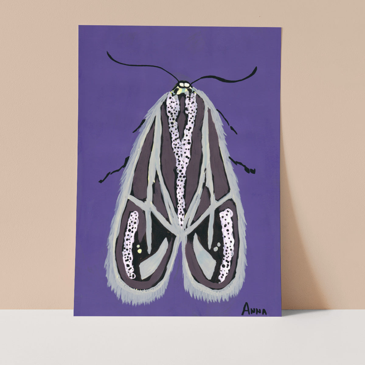Purple Moth Wall print