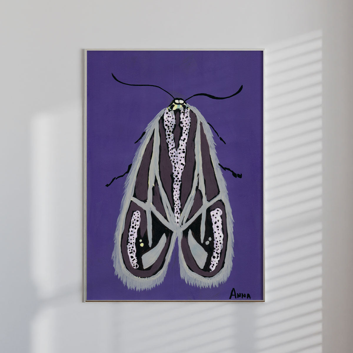 Purple Moth Wall print