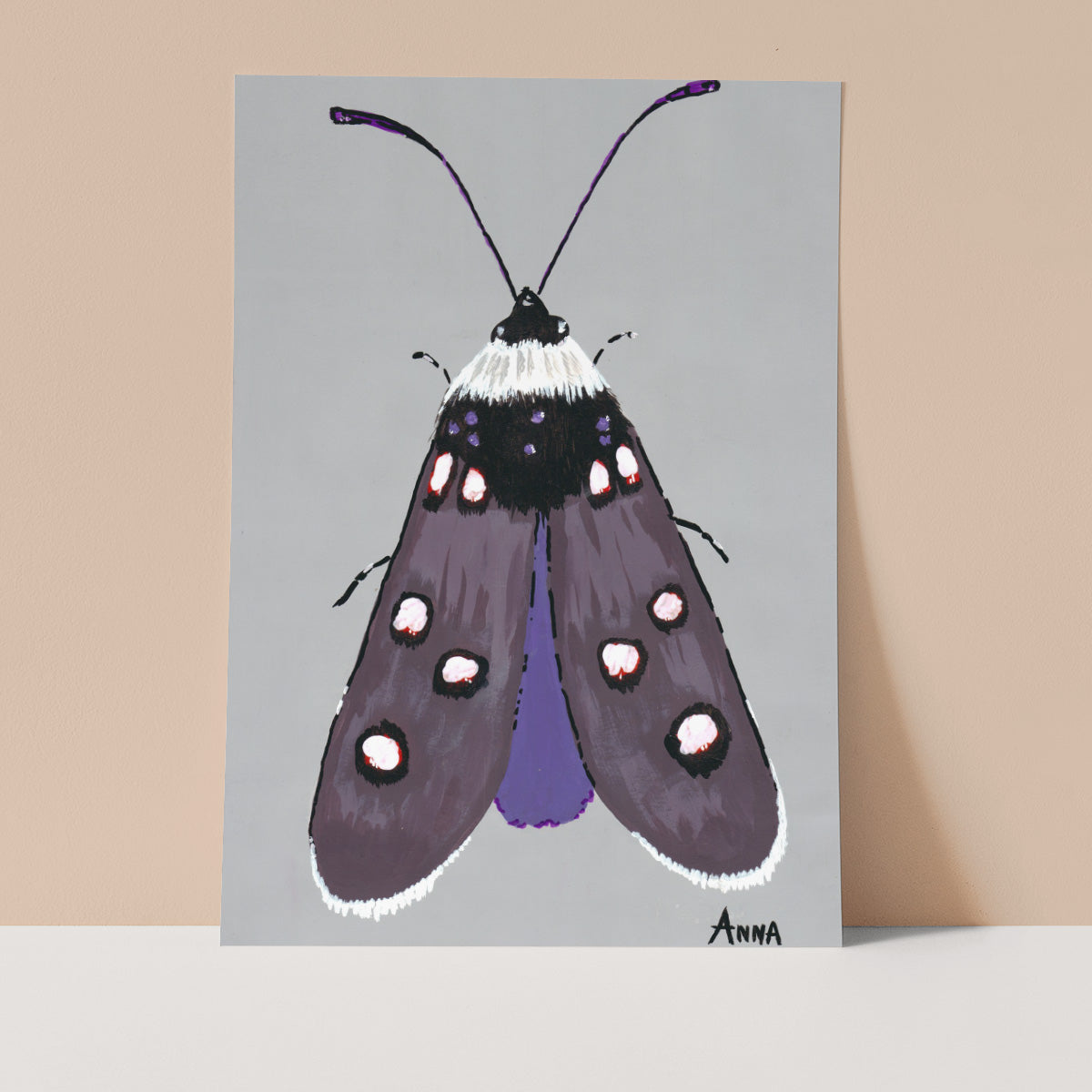 Dots Moth Wall print