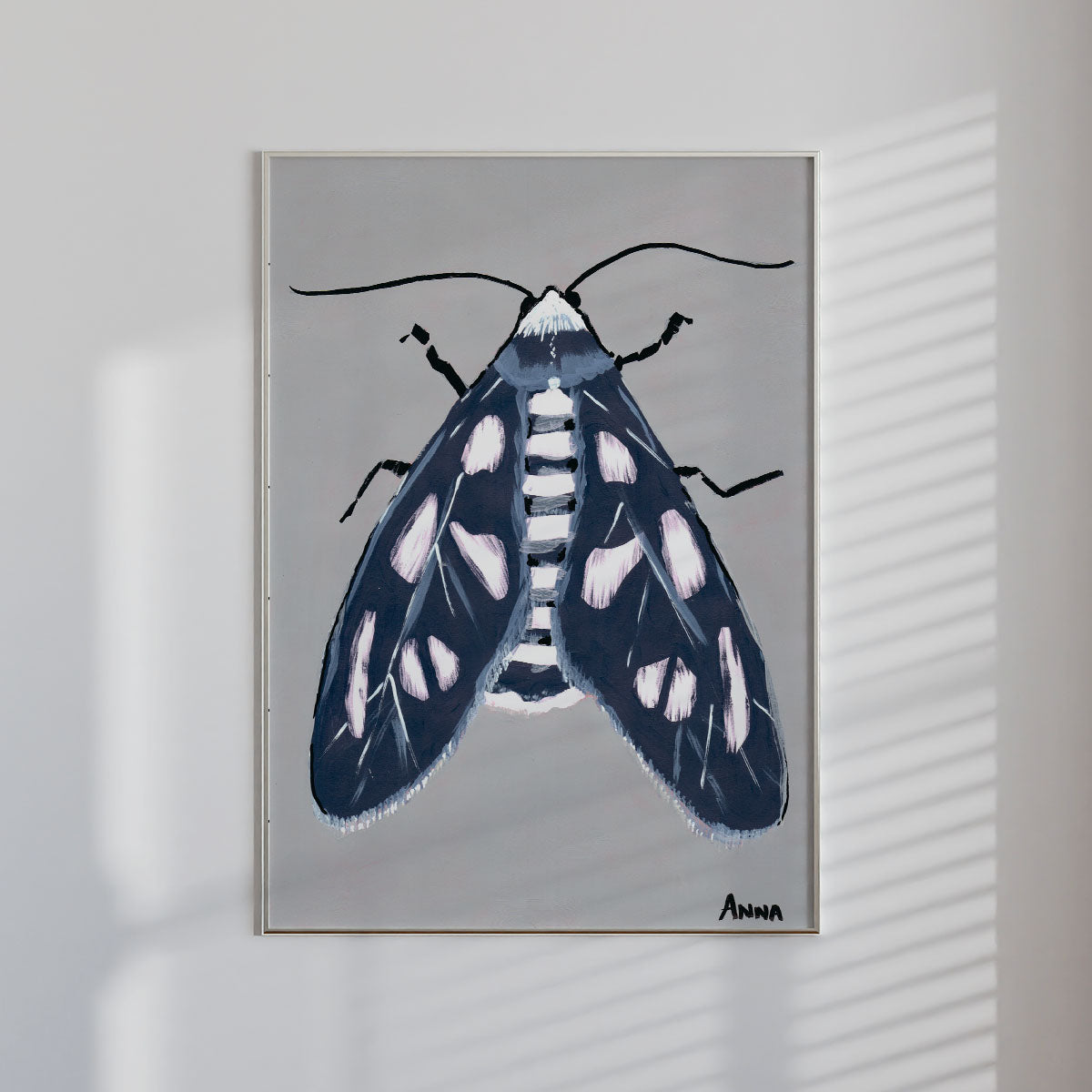 Blue Moth Wall print