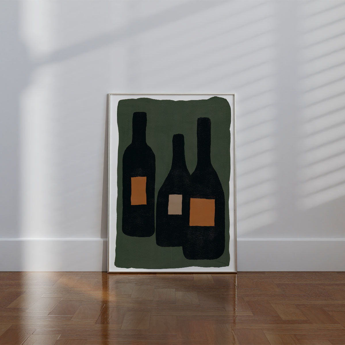 Minimal Bottles Wall print