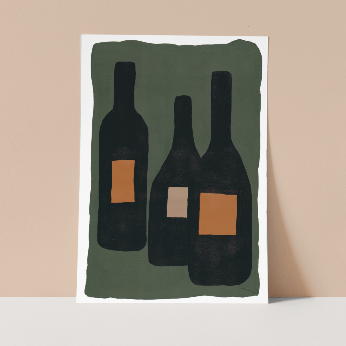 Minimal Bottles Wall print