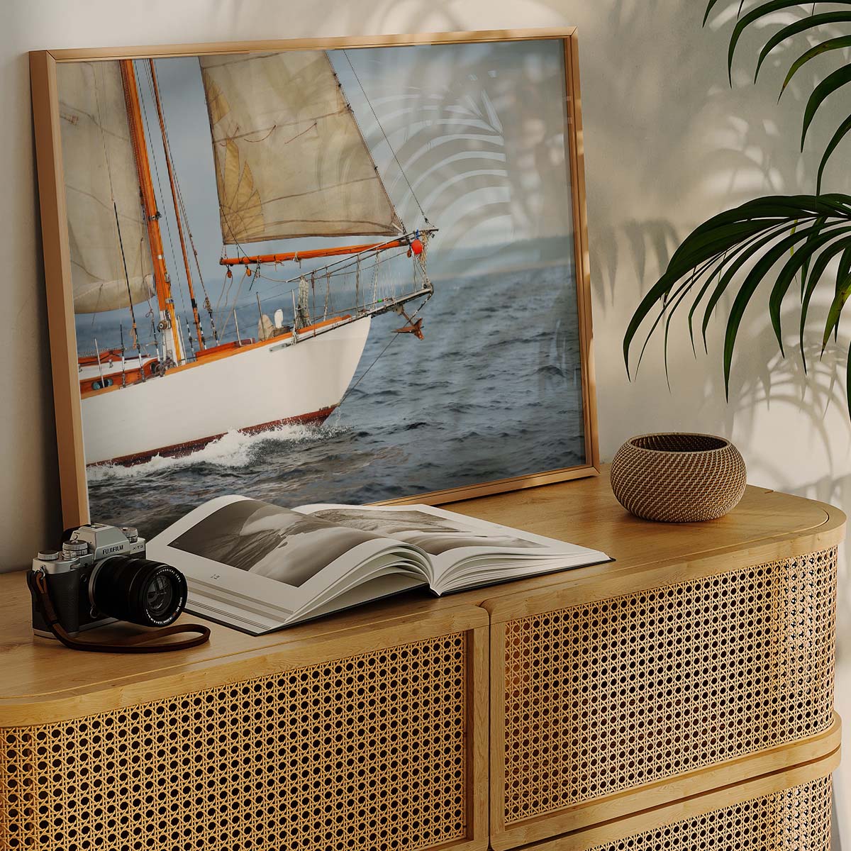 Vintage Sail Boat Wall print