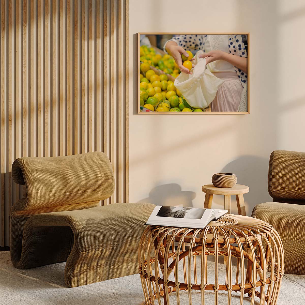 Food Market Wall print