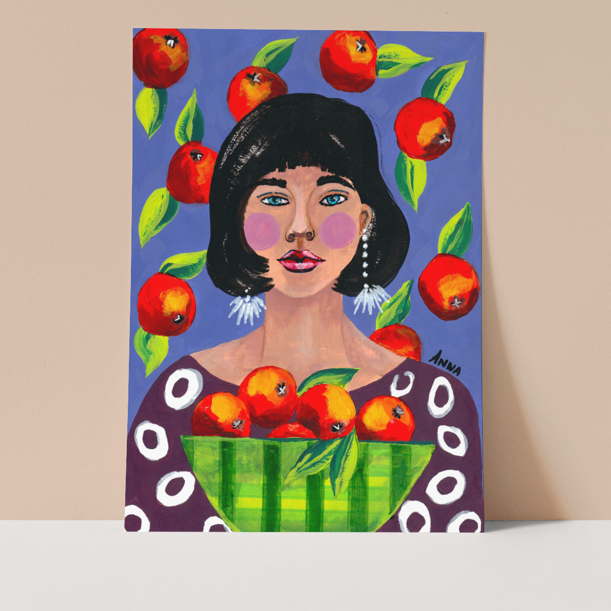 Fresh Oranges Wall print