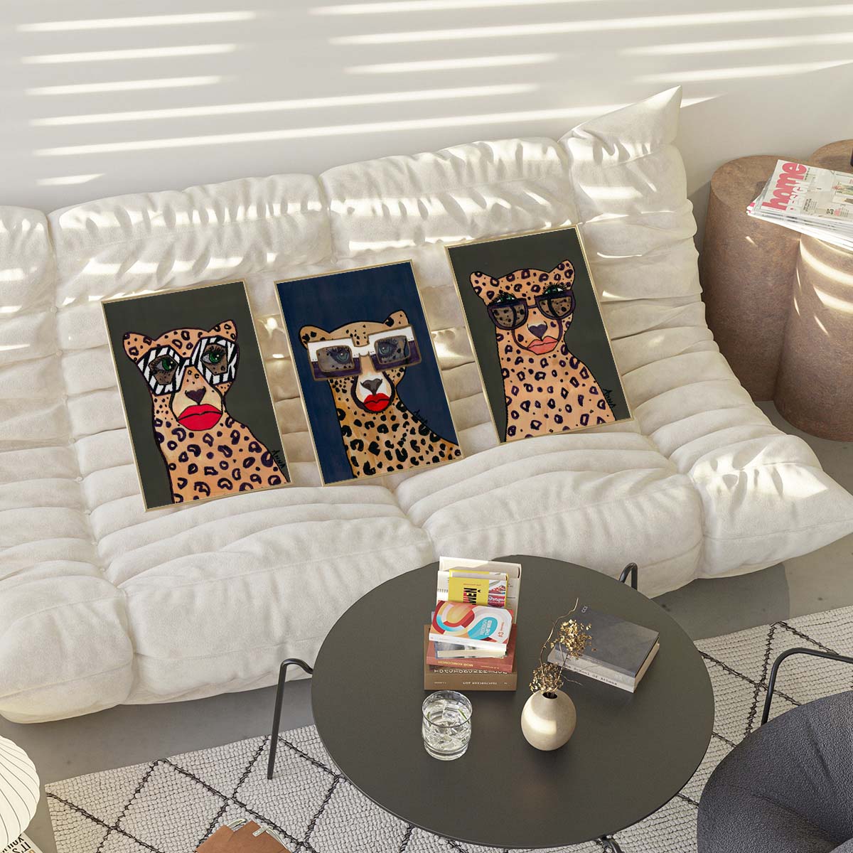 Zebra Specs Wall print