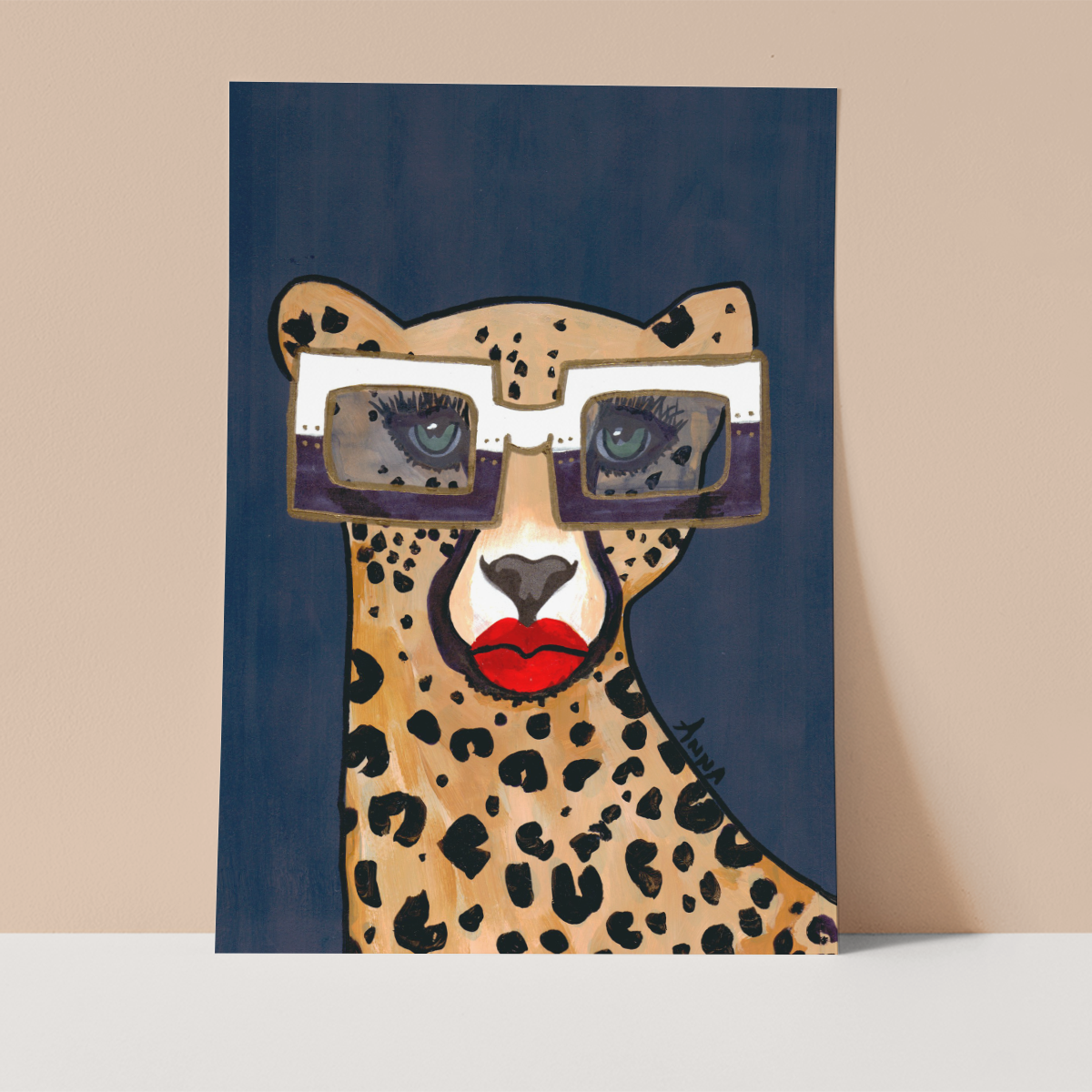 Two toned specs Wall print
